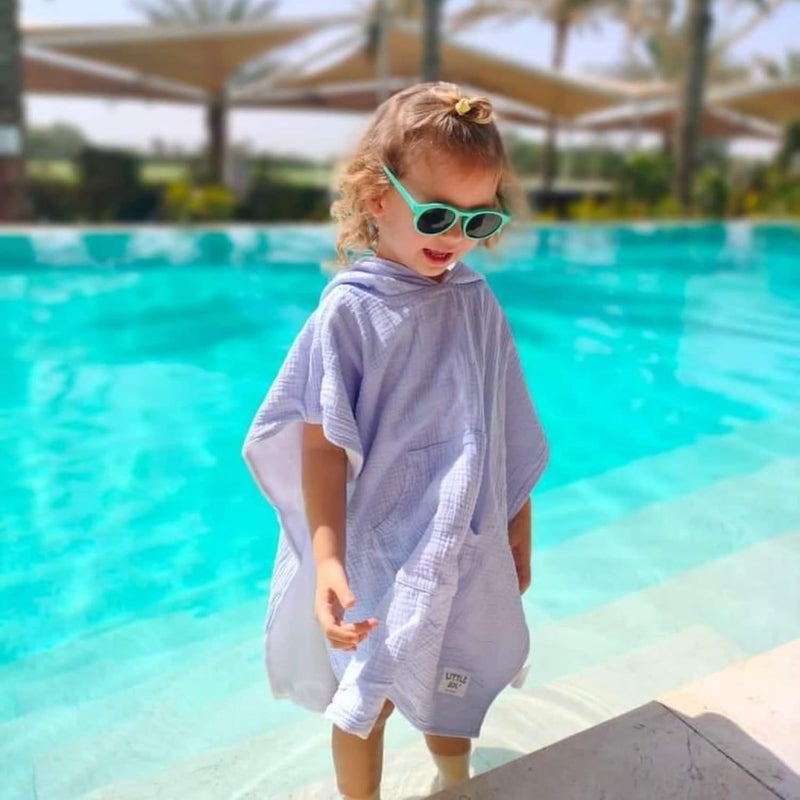 Little Sol منشفة شاطئ قطنية عضوية مع غطاء - للأطفال والرضع (0-2 سنوات) - Image 2
